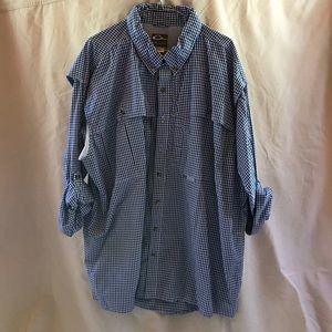 Blue White Check Fishing Shirt